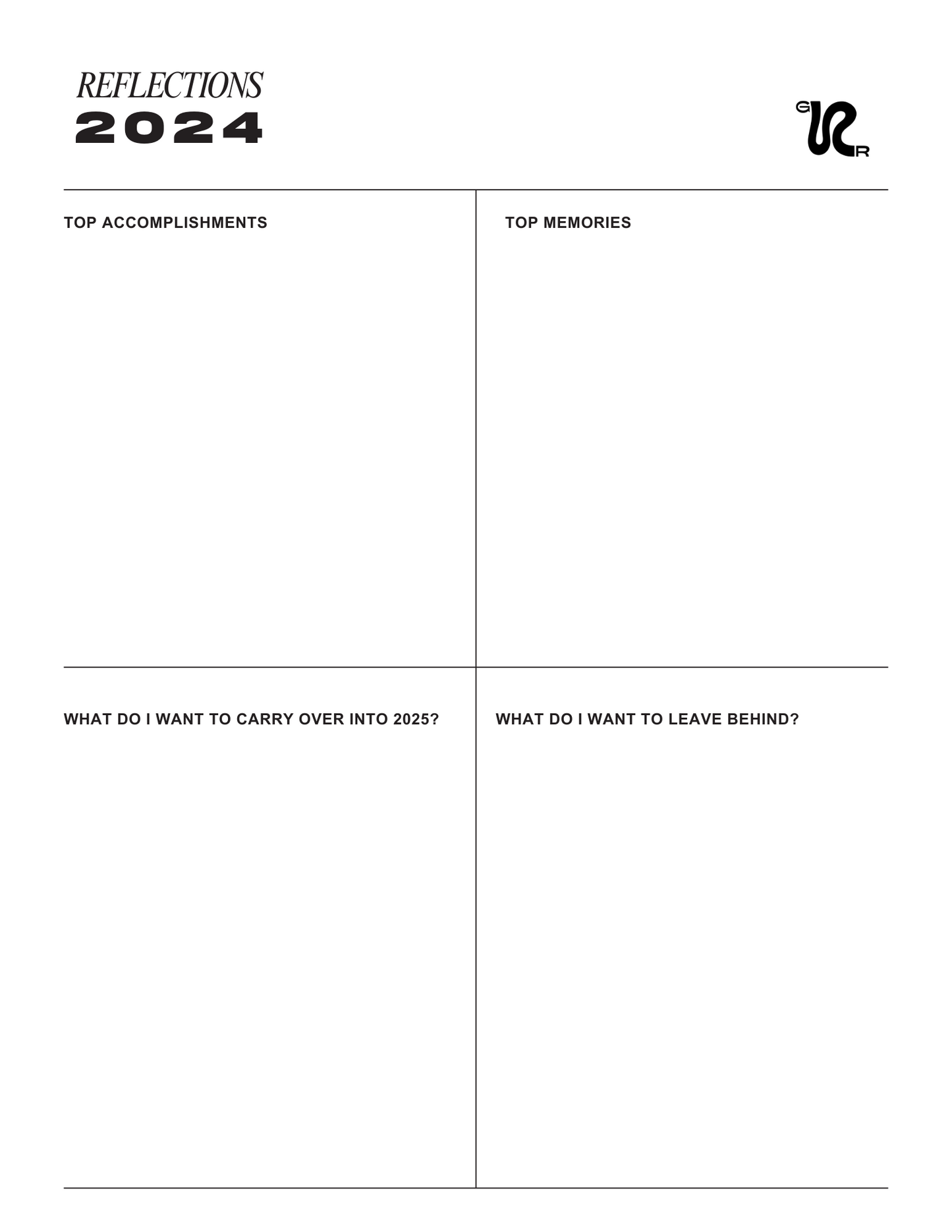 Printable | REFLECTIONS 2024